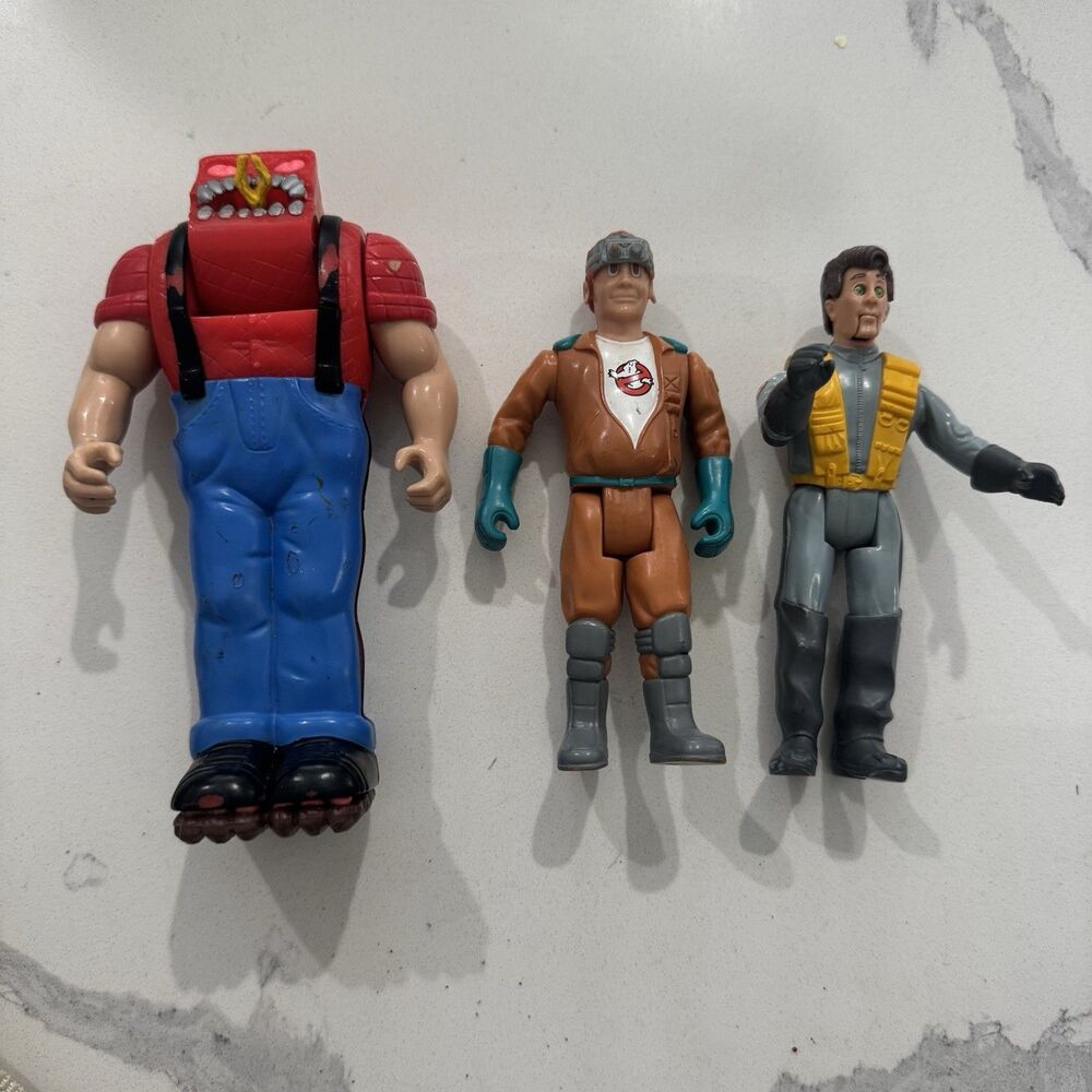 Lot Of 3 Vintage 1980s Kenner The Real Ghostbusters Action Figures